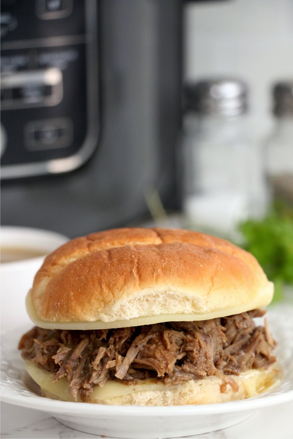 French Dip sandwich made in Ninja Foodi