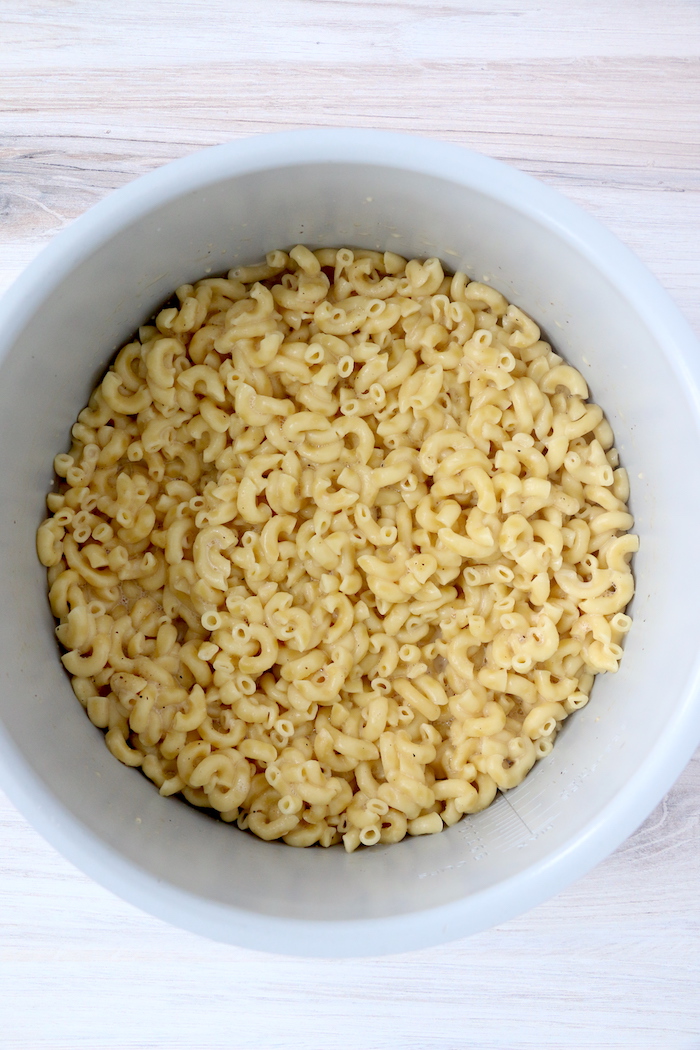 Cooked pasta in Ninja Foodi pot