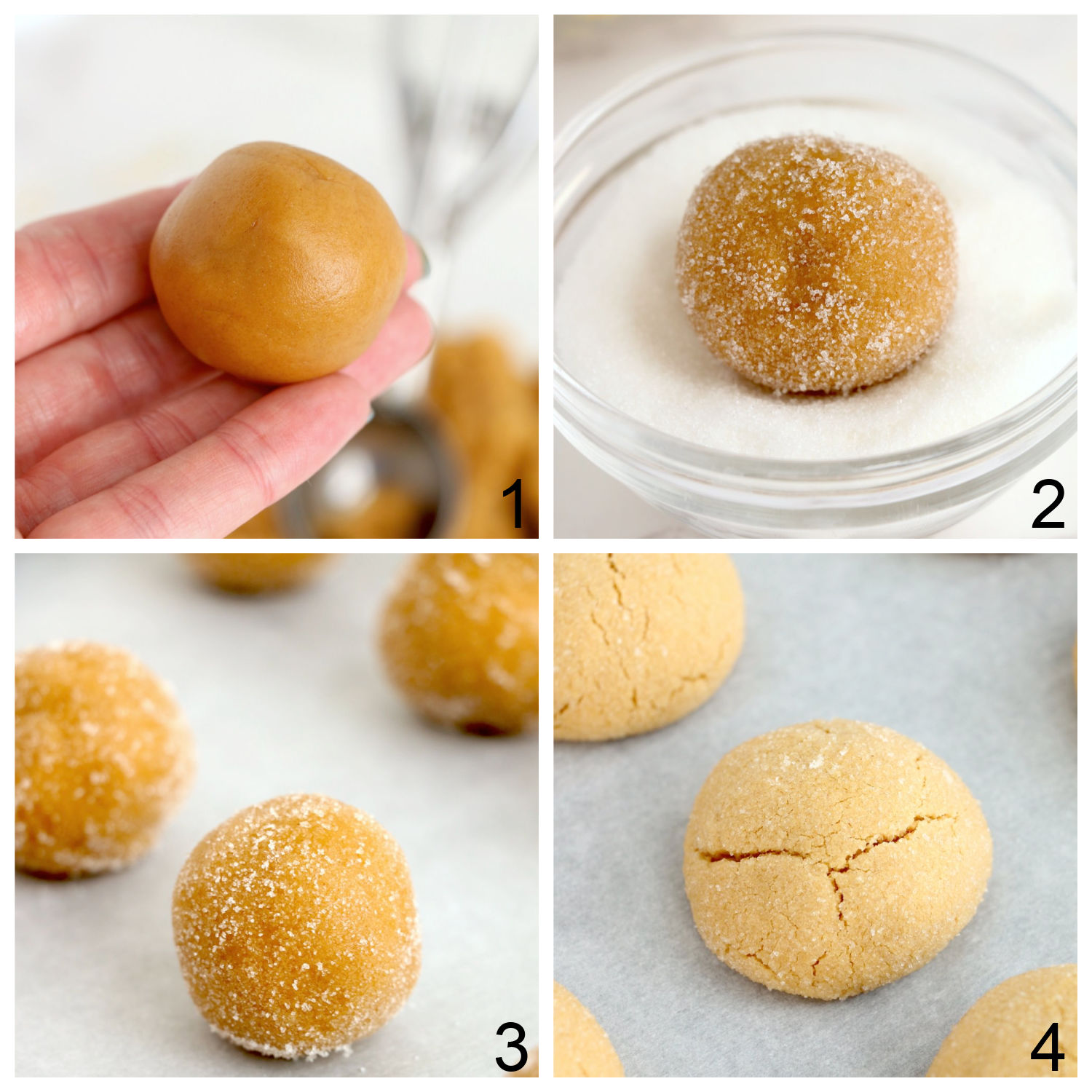 steps for making peanut butter blossoms