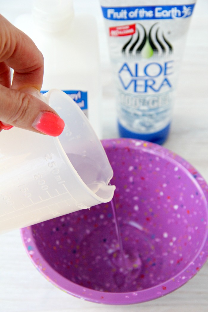 Adding rubbing alcohol to a bowl