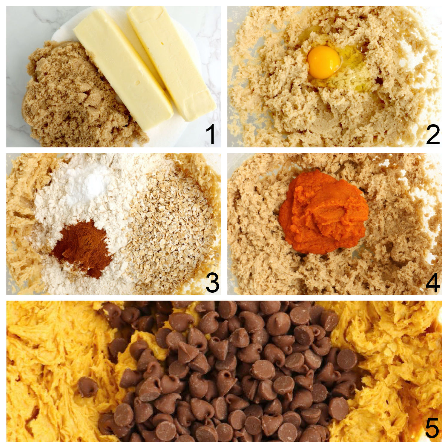 steps for making pumpkin cookies