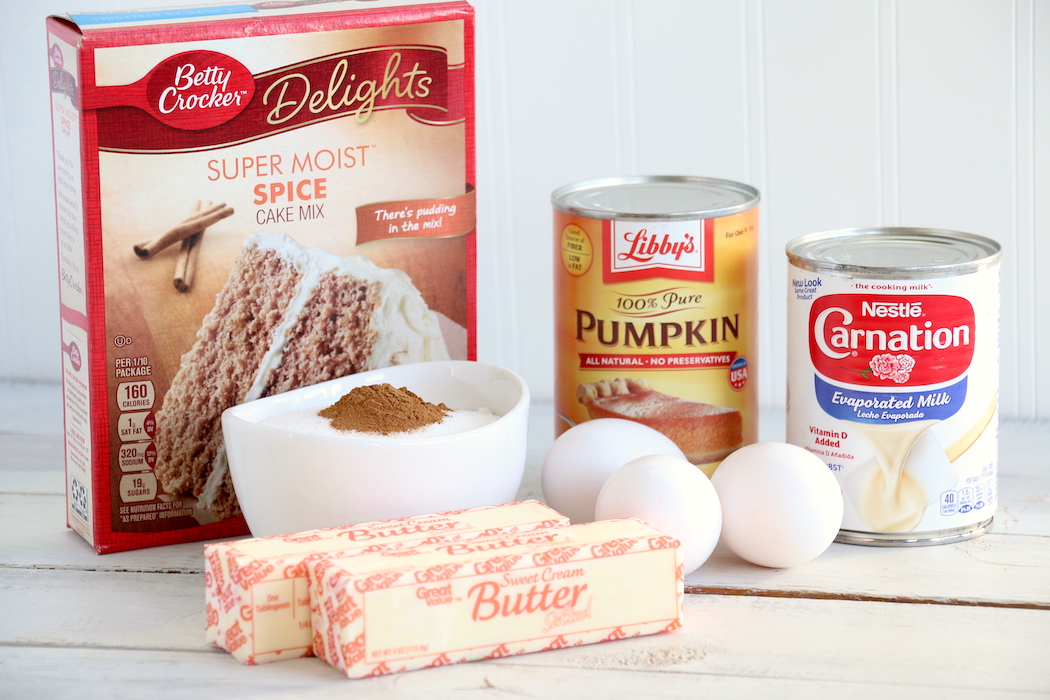 Pumpkin Dump Cake Ingredients