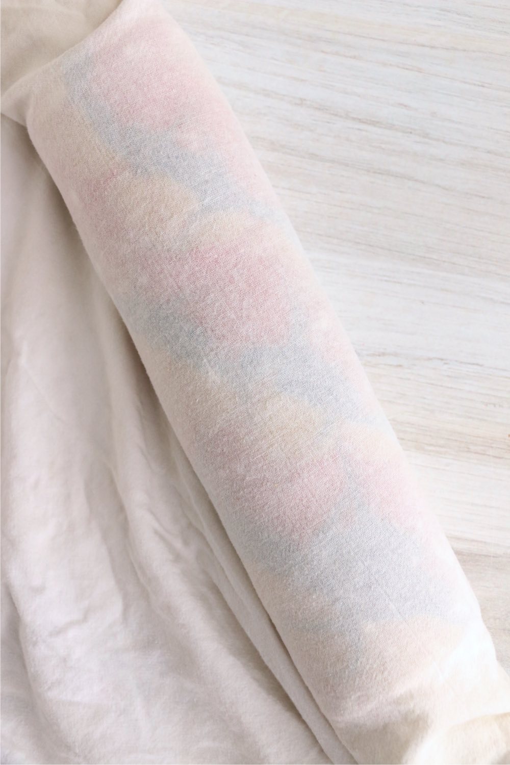 cake rolled in white towel