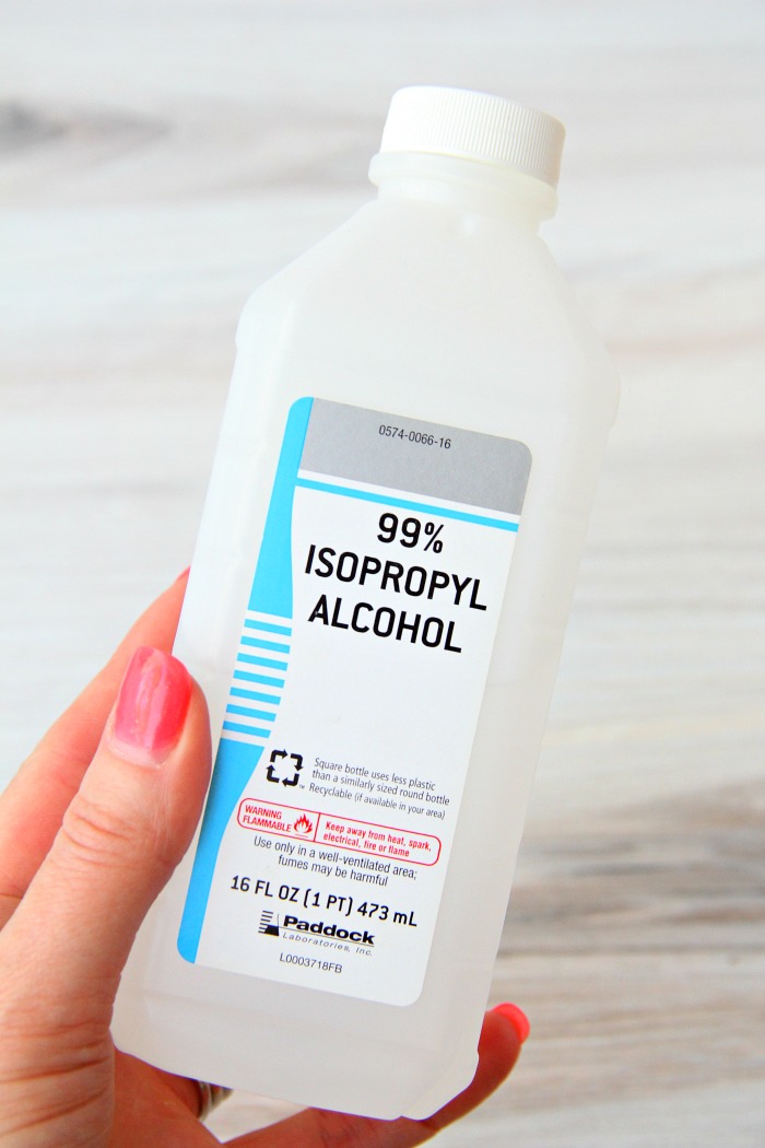 Bottle of isopropyl alcohol