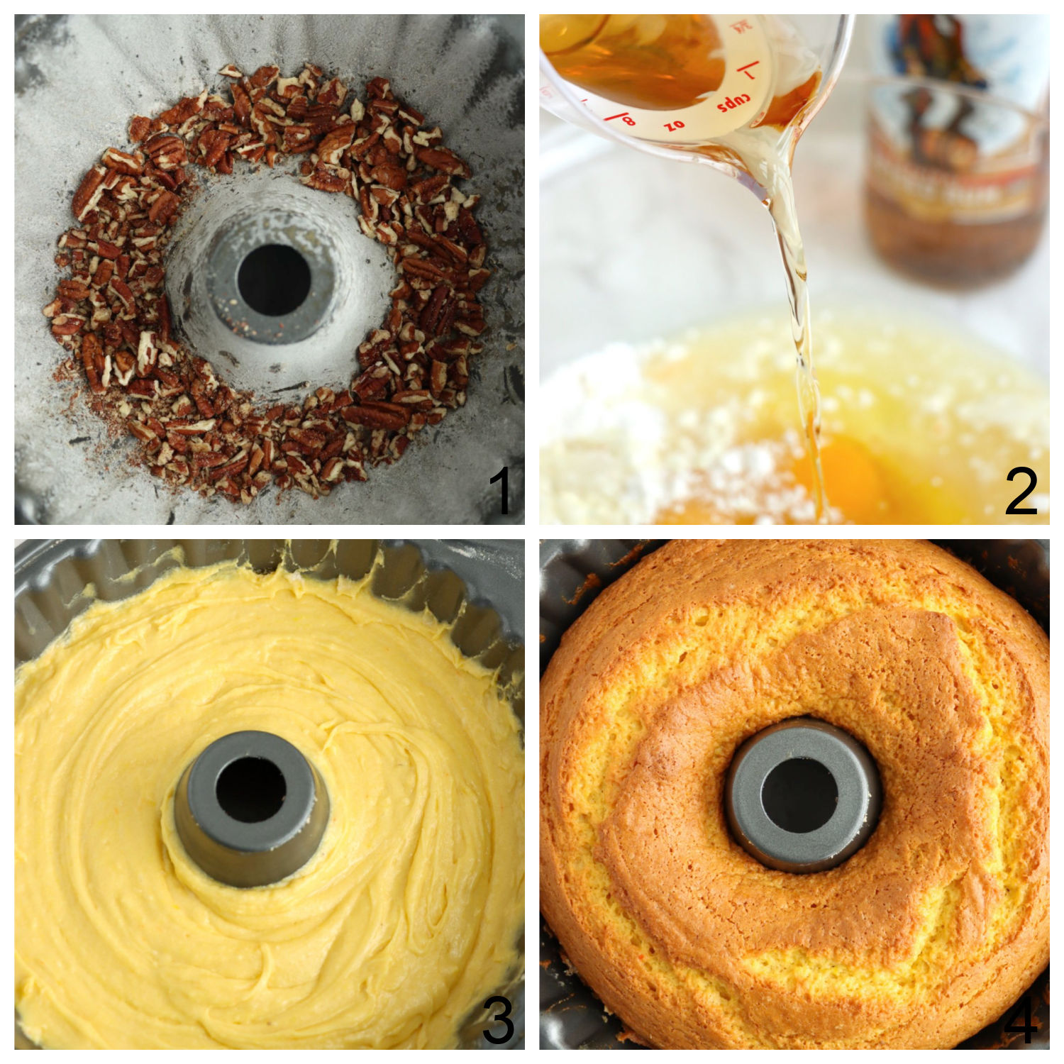 steps for making rum cake