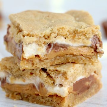 stack of s'mores dessert bars