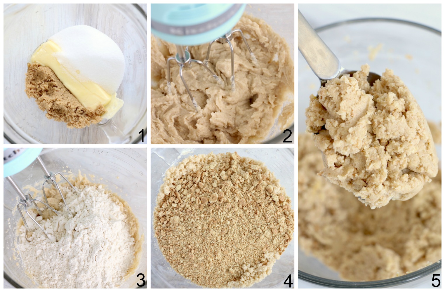 collage on making crust for s'mores bars