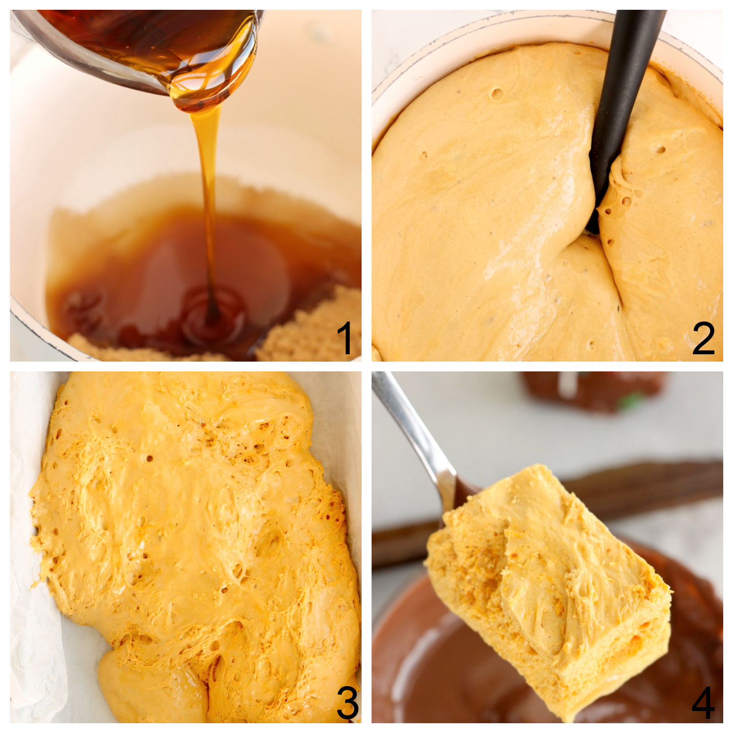 steps for making angel food candy