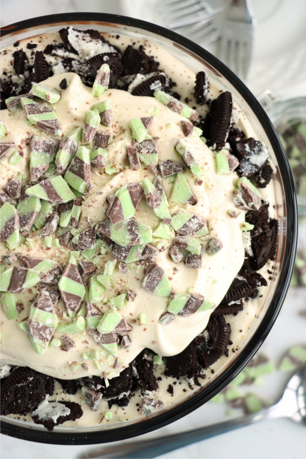 toppings for St. Patrick's Day trifle