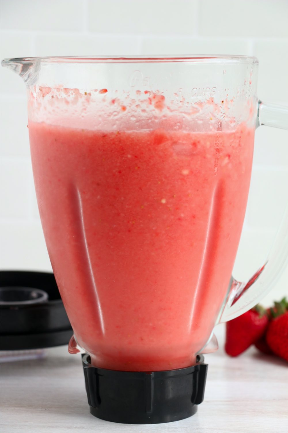 frozen fruit in blender