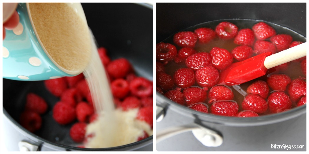 Pink Lemonade - Homemade pink lemonade made with fresh raspberries and lemons! So easy and so refreshing and delicious for a baby shower, summer party or picnic!