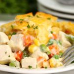 plate of turkey casserole