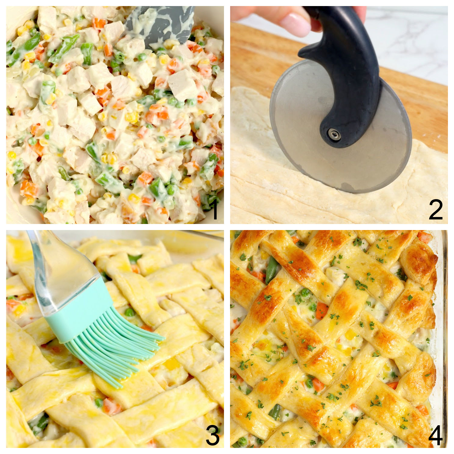 steps for making lattice crust