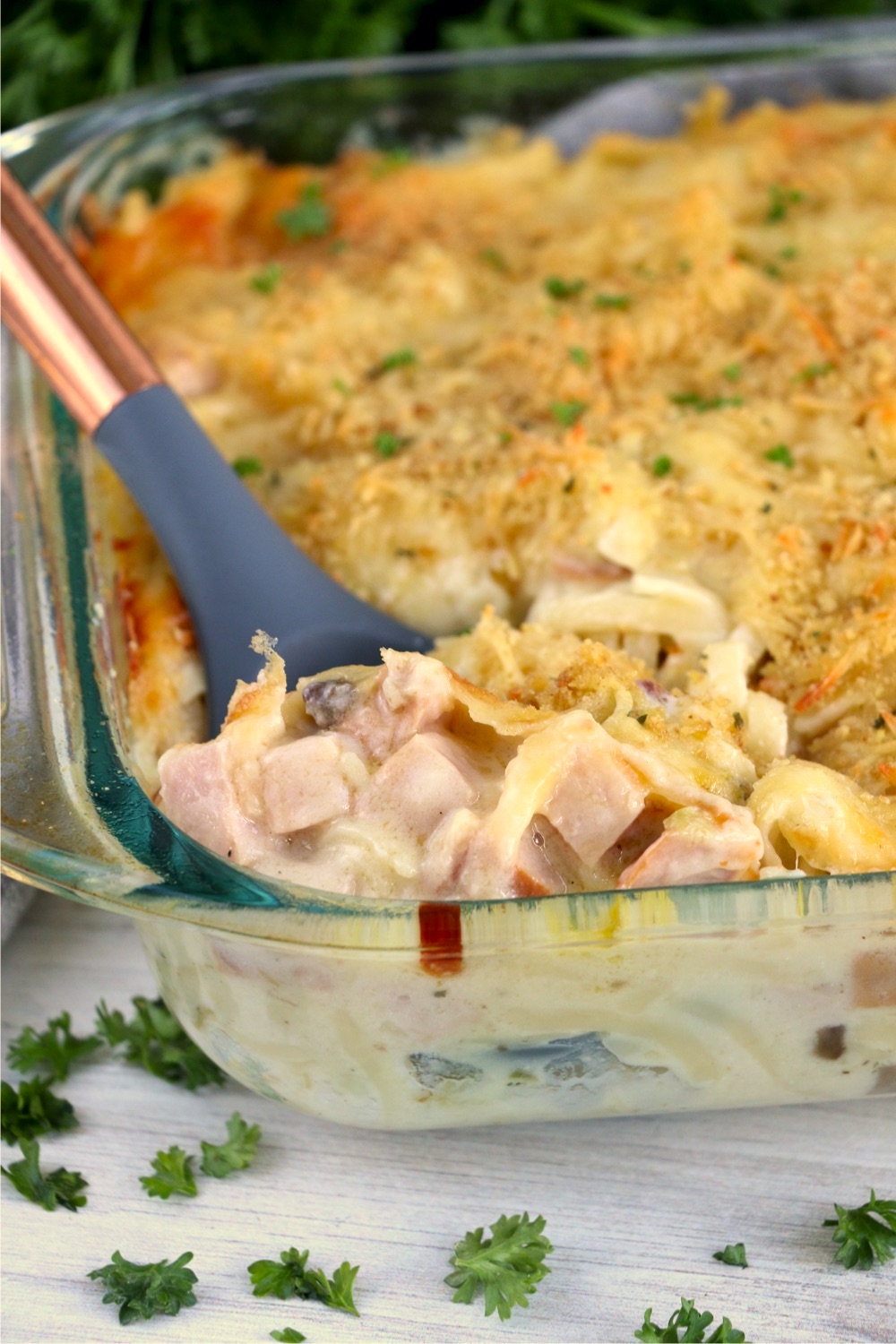 spoonful of turkey tetrazzini