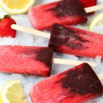 Very Berry Popsicles - Fresh strawberries swirled with blackberries and lemon make these homemade popsicles a truly refreshing treat!