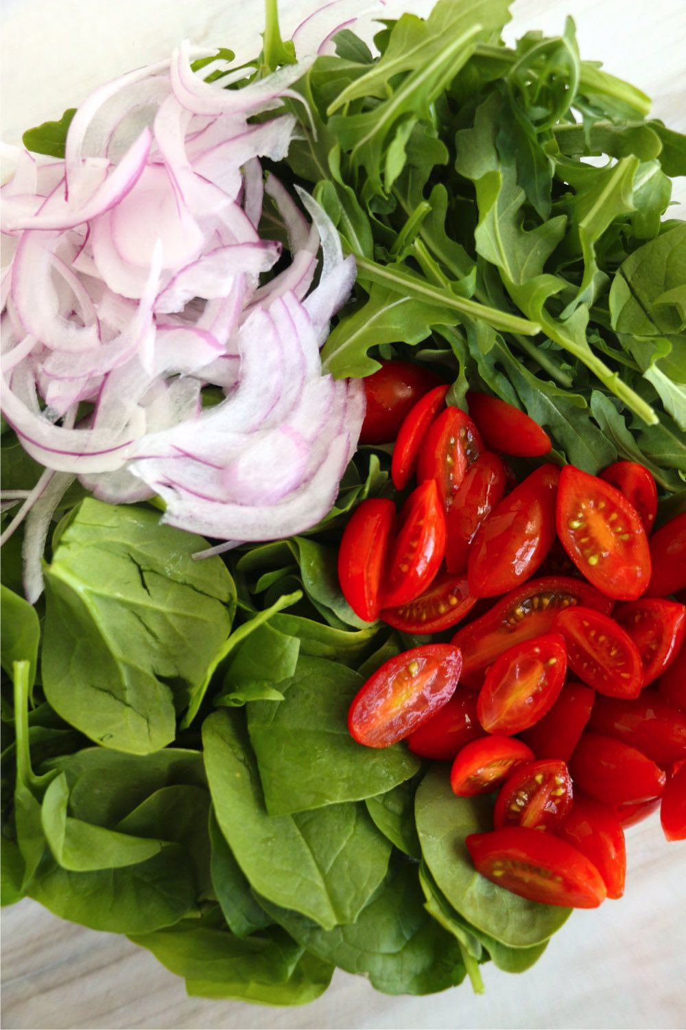 ingredients for watermelon and feta salad